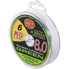 Изображение товара Леска плетеная WFT KG x8 Green 150 м, 006 мм
