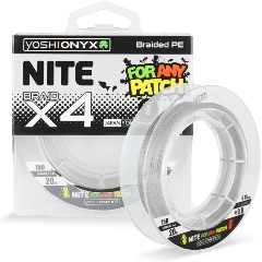 Изображение товара Леска плетеная Yoshi Onyx NITE 4 Grey, 0.8#, 135м