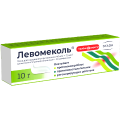 Изображение товара Мазь Левомеколь НИЖФАРМ для инфицированных ран 10 г