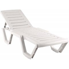 Изображение товара Лежак Элластик-Пласт Аква, пластик (белый)