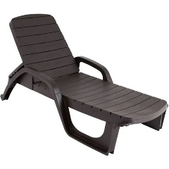 Изображение товара Лежак Элластик-Пласт Прованс 3730-МТ003 Шоколад для отдыха и сада