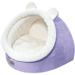 Изображение товара Лежанка-домик GAMMA "Медвежонок", сиреневый, 45х37х44 см