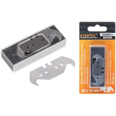 Изображение товара Лезвия сменные крюковые 19х48мм 5шт STARTUL MASTER (ST0940-5) (лезвие для ножа ST0935)