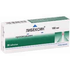 Изображение товара Либексин 100 мг таблетки для кашля, 20 шт. - противокашлевое средство
