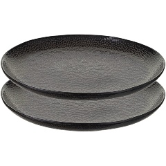 Изображение товара Набор тарелок Liberty Jones Dots LT_LJ_SPLDT_CRB_21, d21 см, керамика, черные, 2 штуки