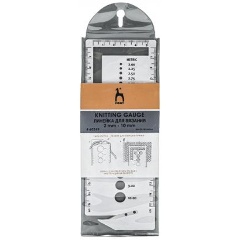 Изображение товара Линейка PONY для измерения диаметра спиц с лезвием для обрезания нитей, 60249(60667)-01