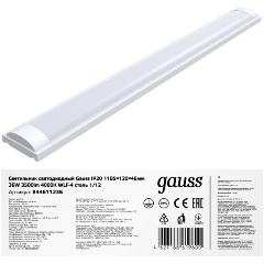Изображение товара Линейный светильник Gauss WLF-4 36W 4000K IP20 для офиса и общественных помещений