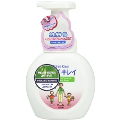 Изображение товара Жидкое мыло-пенка LION Thailand Kirei Kirei Антибактериальное, воздушное мыло, 250 мл