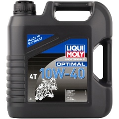 Изображение товара Моторное масло LIQUI MOLY Motorbike Optimal 4T 10W-40 SL MA2 минеральное 4 л