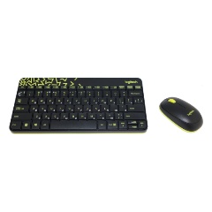 Изображение товара Комплект: клавиатура+мышь Logitech MK240 Wireless Combo Nano Black (920-008198)