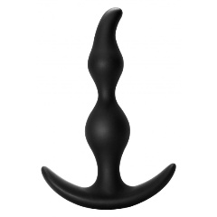 Изображение товара Анальная пробка LOLA TOYS Чёрная Bent Anal Plug Black - 13 см.