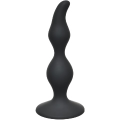 Изображение товара Анальная пробка LOLA TOYS Чёрная Curved Anal Plug Black - 12,5 см.