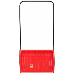 Изображение товара Лопата снеговая ГРАНДМАСТЕР СКРЕПЕР 70х47см пластиковый КРАСНЫЙ, алюминиевая планка, рукоятка 110см, СУПЕРПРОЧНЫЙ, первичное сырье