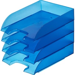 Изображение товара Лоток для бумаг для бумаг ATTACHE, тонированный синий 4шт/упаковке