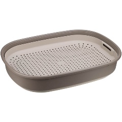 Изображение товара Лоток для кошек IDEA ЛЯ-МУРР 465х345мм с сеткой М 1831 капучино