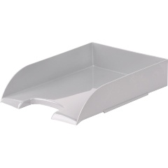 Изображение товара Лоток горизонтальный для бумаг Комус Русская Серия темно-серый