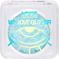 Изображение товара Глиттер для лица Love Generation We love glitter тон 06 серебристо-зеленый