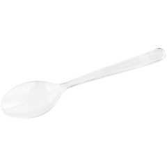 Изображение товара Ложка одноразовая столовая Комус, ПС, прозрачная, 18 см, 2000шт/кор