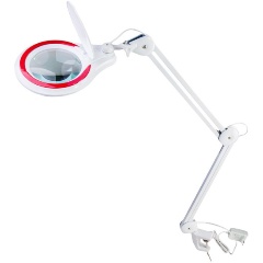 Изображение товара Лупа VEBER 8608D 5D (5 дптр, 127 мм) на струбцине с подсветкой LED