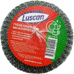 Изображение товара Губка для мытья посуды Luscan металлическая 110х110х40 мм 40 г