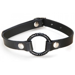 Изображение товара Кляп LUX FETISH Чёрный с кольцом