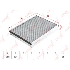 Изображение товара Фильтр салонный угольный LYNXauto LAC-1926C