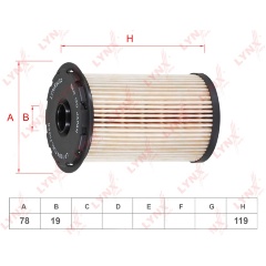 Изображение товара Фильтр топливный LYNXauto LF-1904