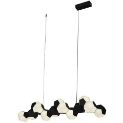 Изображение товара Подвесная люстра Alfa Light F3924-44 черная 86W для спальни