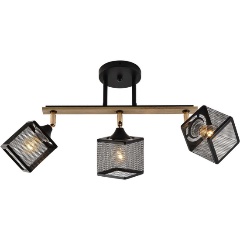 Изображение товара Люстра Reluce 01591-3.3-03B BK+FGD+WOOD