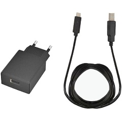 Изображение товара Блок питания/ M3MOBILE Power supply: 100~240VAC, 5V, 2A USB adaptor, EU plug, USB cable, 1.2M, C to A plug