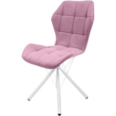 Изображение товара Обеденный стул M-GROUP БАБОЧКА паутинка с белыми ножками и мягкой обивкой