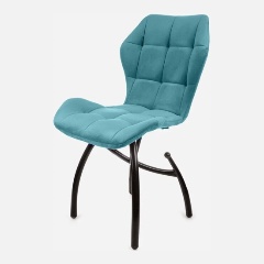 Изображение товара Стул обеденный M-GROUP БАБОЧКА шарики, аквамарин, чёрные ножки