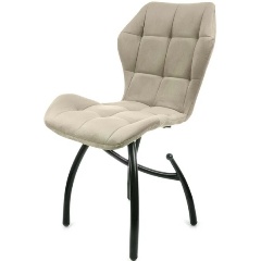 Изображение товара Стул обеденный M-GROUP БАБОЧКА шарики, бежевый, чёрные ножки