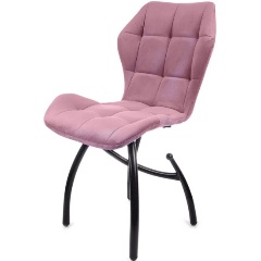 Изображение товара Стул обеденный M-GROUP БАБОЧКА шарики, пудровый, чёрные ножки