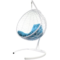 Изображение товара Подвесное кресло кокон M-GROUP Круг с ротангом и подушкой