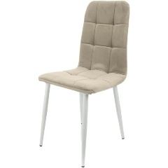 Изображение товара Стул обеденный M-GROUP ЛЕОН классика, бежевый, белые ножки