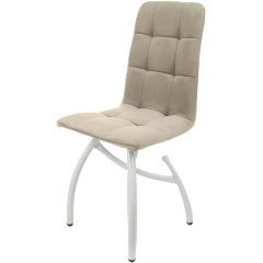 Изображение товара Стул обеденный M-GROUP ЛЕОН шарики, бежевый, белые ножки