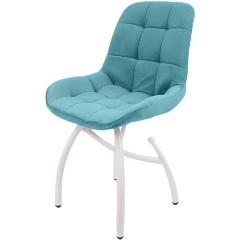 Изображение товара Стул обеденный M-GROUP ЛИРА шарики, аквамарин, белые ножки