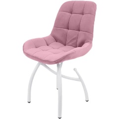 Изображение товара Стул обеденный M-GROUP ЛИРА шарики, пудровый, белые ножки