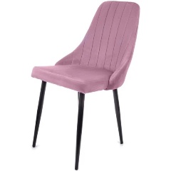 Изображение товара Стул обеденный M-GROUP МИЛАН, пудровый, чёрные ножки