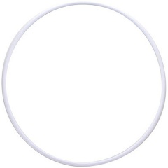 Изображение товара Обруч пластиковый гимнастический ЭНСО, d 650 мм, арт.MR-OPl650, белый, под обмотку