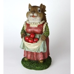 Изображение товара Фигурка садовая MAGIC ART Белка с яблоками