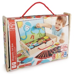 Изображение товара Магнитный конструктор Hape Веселый художник 91 элемент для детей от 3 лет