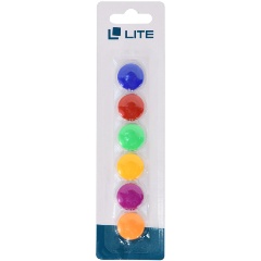 Изображение товара Магниты д/досок LITE 20 мм ассорти 6 шт блист. с европод.