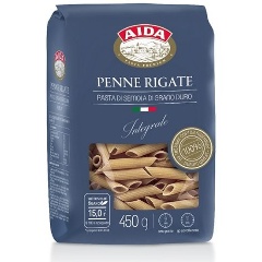 Изображение товара Макаронные изделия AIDA цельнозерновые Penne Rigate Перо 450 г