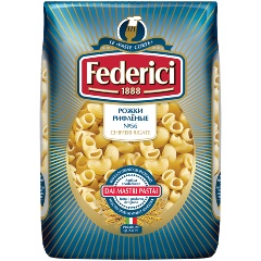 Изображение товара Макаронные изделия FEDERICI (Федеричи) Рожки рифлёные № 056 500 г