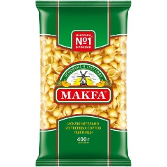 Изображение товара Макаронные изделия Makfa Ракушки группы А в/с 400 г