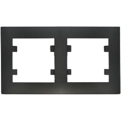 Изображение товара Рамка Makel 2-м Karea RIZZ STAR чер., 88054702