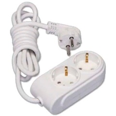 Изображение товара Удлинитель Makel 2х2м с заземл. 16А IP20 защ. шторки, N2210033