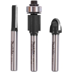 Изображение товара Набор фрез MAKITA 3 шт хвостовик 6 мм для фрезеров